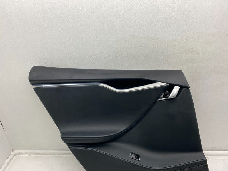 100813300D ⭕ 12-20 Tesla Model S Rear Left Interior Door Panel Trim Card Cover 1008133-00-D