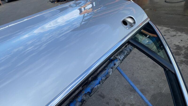 2011-2018 Porsche Cayenne Front Driver Side Door Shell Panel Left Silver - LX7W