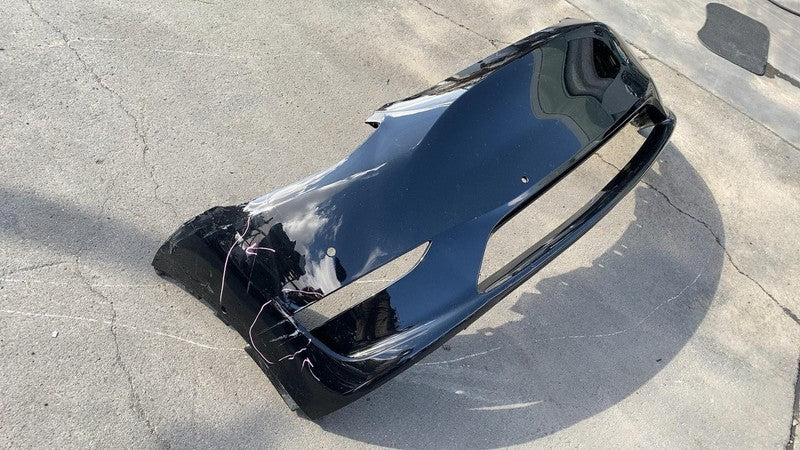 ⭕ 20-23 Model Y MY Front Bumper Cover w/ Sensor Holes Black PBSB 16068
