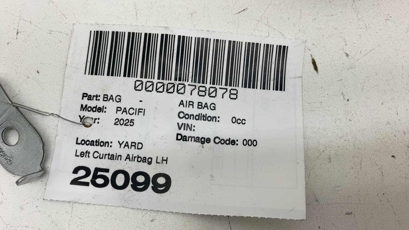 68224527AH ⭕ 2017-2025 Chrysler Pacifica Driver SIde Roof Curtain Airbag Left LH 68224527AH