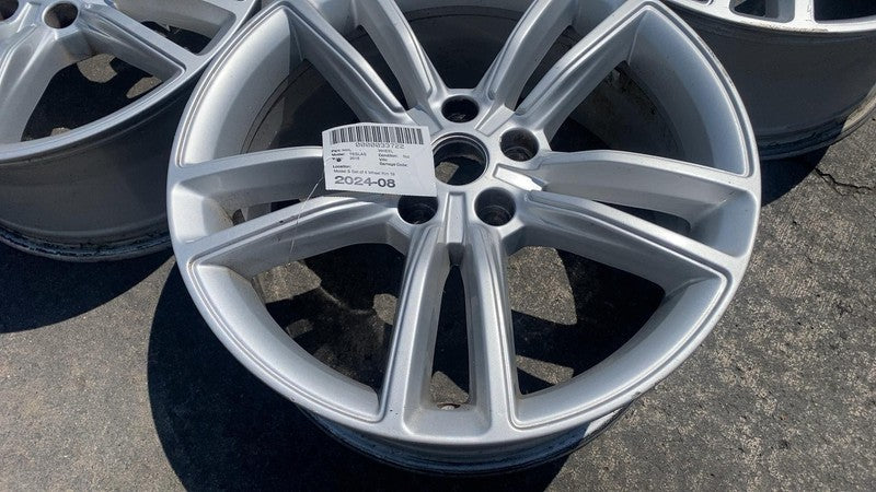 600721400D 2012 2013 2014 2015 Tesla Model S MS Silver Wheel Rim 19x8.0 6007214-00-D OEM x4