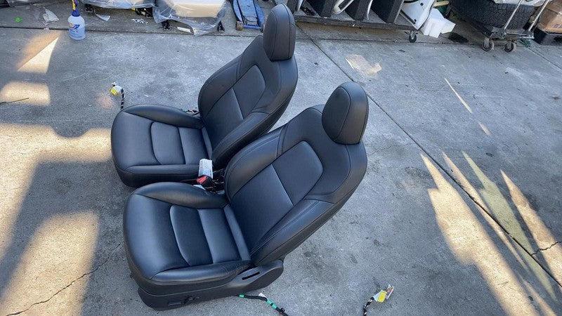 ⭕ 2017 2018 2019 2020 Tesla Model 3 Set Front Left & Right Seat Assembly Black