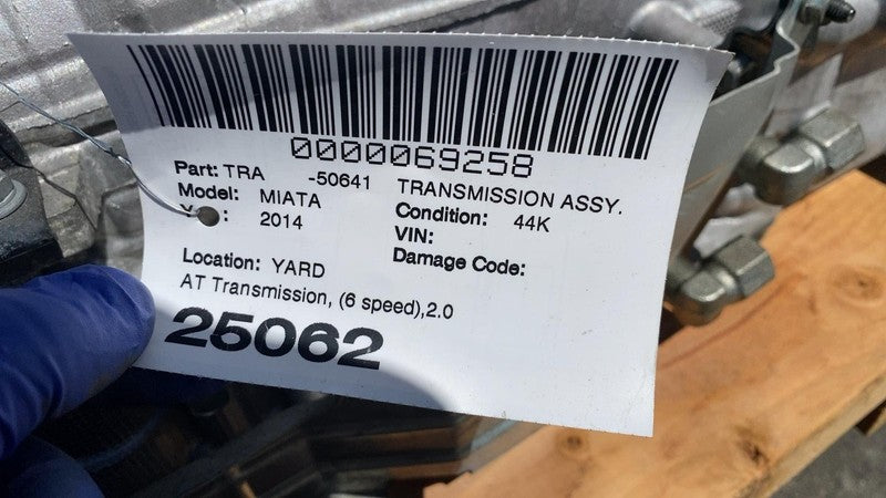 ⭕ 2007-2015 Mazda MX-5 Miata 2.0L Automatic Transmission 6-Speed Auto RWD