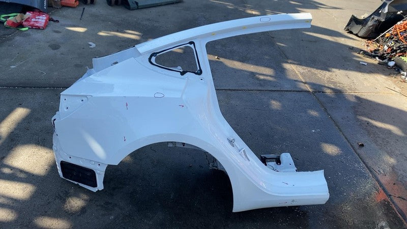 ⭕ 2021-2023 Tesla Model 3 Rear Right Quarter Panel Structural Cutout White PPSW