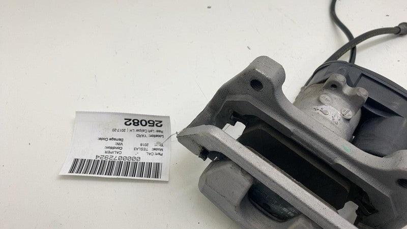 ⭕ 17-25 Tesla Model 3 M3 Rear Left Caliper w/ Brake Hose Line BASE 104