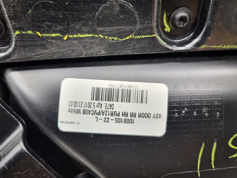 1008105 22 L ⭕ 12-15 Tesla Model S Rear Side Interior Door Panel Trim Card Right 1008105-22-L