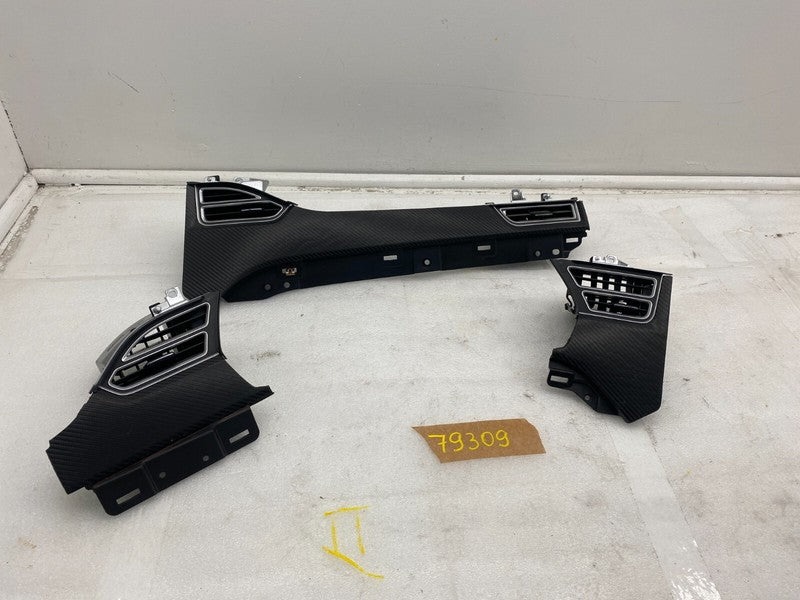 ⭕ 2012-2020 Tesla Model S Dashboard SET of Air Vent Outlet Center + Le