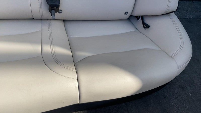 ⭕ 2016-2020 Tesla Model S Rear 2nd Row Beige Leather Seat Upper + Lowe