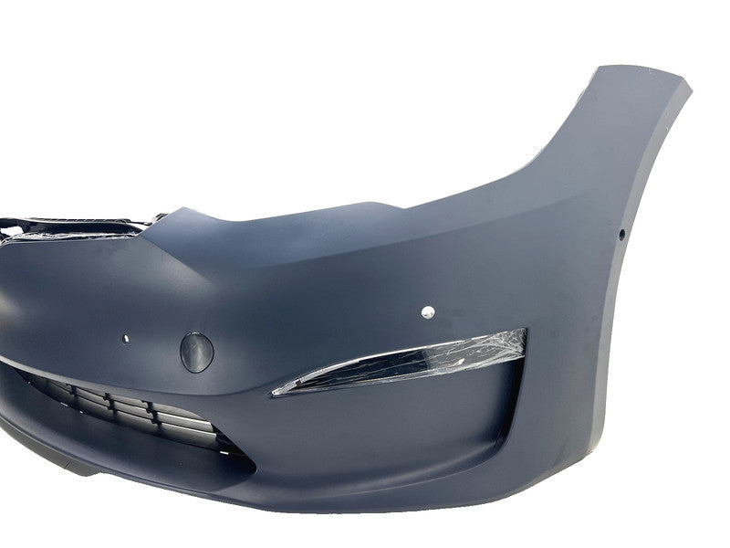 1750101S0D ⭕21-23 Tesla Model S Front Bumper Cover w/ Foglight Primed Assembly 1750101-S0-D
