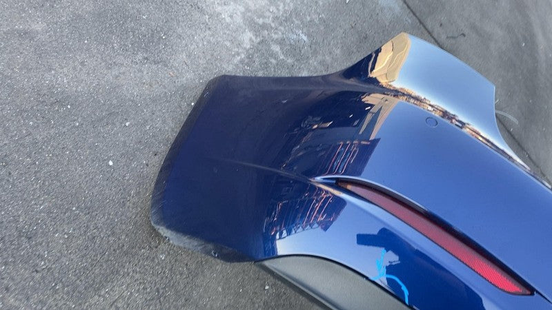 2017-2022 Tesla Model 3 M3 Rear Bumper Fascia Cover w/ Sensor Holes Blue - PPSB