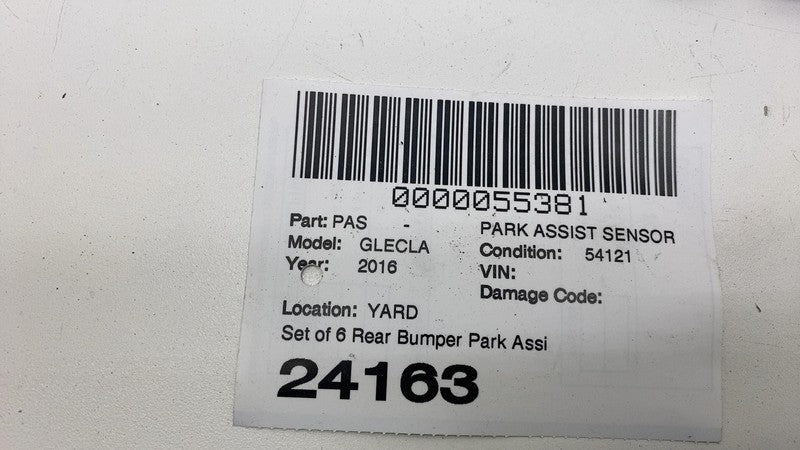 A0009055504 2016-2019 Mercedes-Benz GLE350 SET of  Rear Bumper Park Parking Assist Sensor 6x
