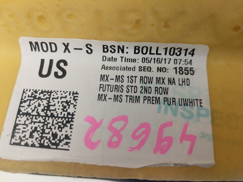 ⭕ 12-20 Tesla Model S Rear Driver Side 2nd Row Seat Bolster Cushion Co