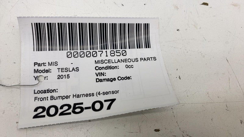 ⭕ 12-15 Tesla Model S Front Bumper Wiring Harness Cable Wire Loom 1004