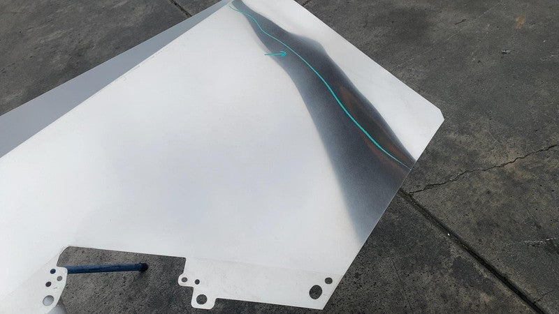 1928316-00-A ⭕ 24-25 Cybertruck Rear Driver Side Left Quarter Panel Fender Sail 1928316-00-A