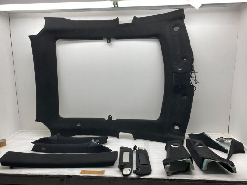 2016-2020 Tesla Model S SET of Ceiling Headliner Sunvisor Upper A + B + C-Pillar