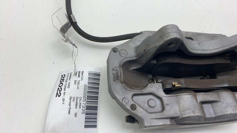⭕ 17-23 Tesla Model 3 Front Brake Caliper w/ Brake Hose Line Right 104