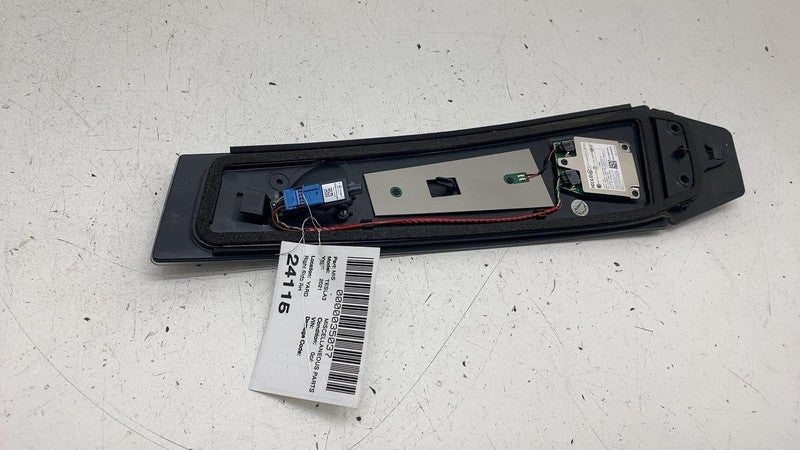 110043700E ⭕ 2017-2023 Tesla Model 3 Left B-Pillar Applique Glass Trim Molding 1100437-00-E