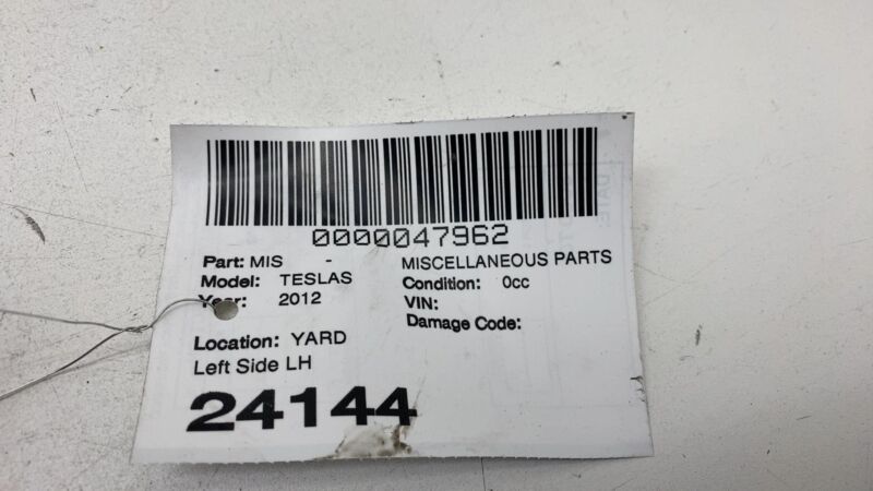 2012-2015 Tesla Model S Rear Driver Side Tail Light Charge Port Cover Reflector