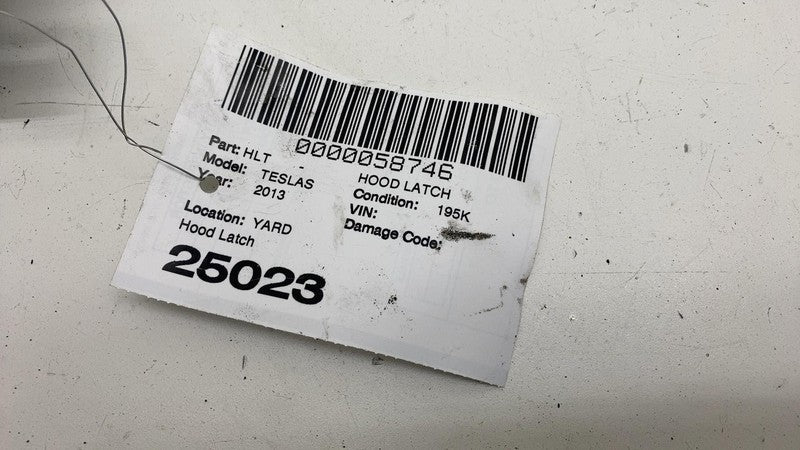 600757200E ⭕ 12-15 Tesla Model S Front Frunk Hood Lock Latch Secondary Release 6007572-00-E