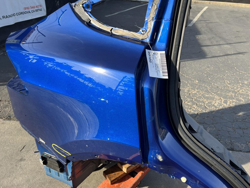 ⭕ 2016-2020 Tesla Model X MX Rear Passenger Right Quarter Panel Cutout Blue PPSB
