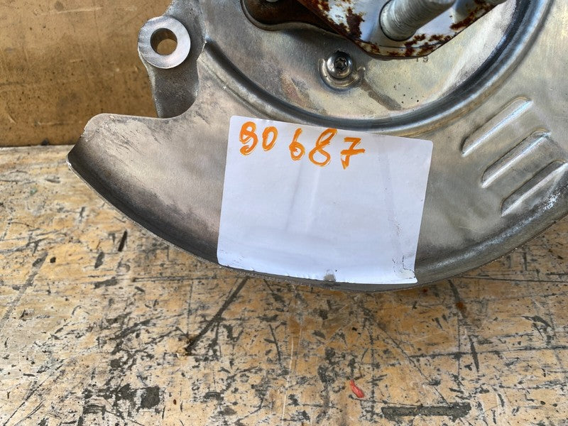 1044416 00 F 17-23 Model 3 Rear Right Side Spindle Knuckle w/ Shield & Wheel Hub 1044416-00-F