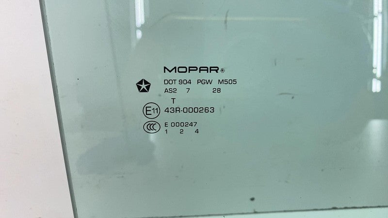 ⭕ 2007-2018 Jeep Wrangler Front Passenger Side Door Window Glass Right RH Assy