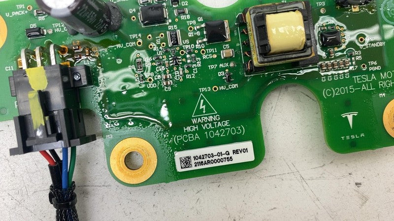 ⭕ 16-20 Model X PCBA HV High Voltage Battery Standby Supply Board 1042
