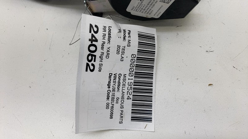 108128101F ⭕ 2017-2023 Tesla Model 3 Rear Right 2nd Row Seatbelt & Retractor 1081281-01-F