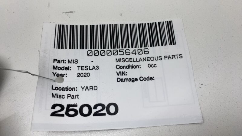 108128101F 17-23 Tesla Model 3 Rear Left = Right 2nd Row Seat Belt & Retractor 1081281-01-F