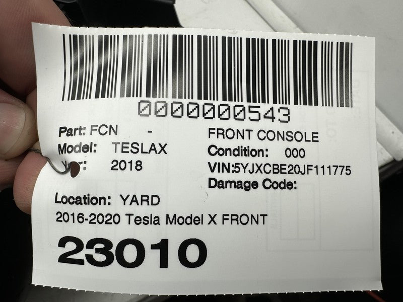 ⭕ 2016-2020 Tesla Model X Front Floor Center Console Carrier Armrest  
