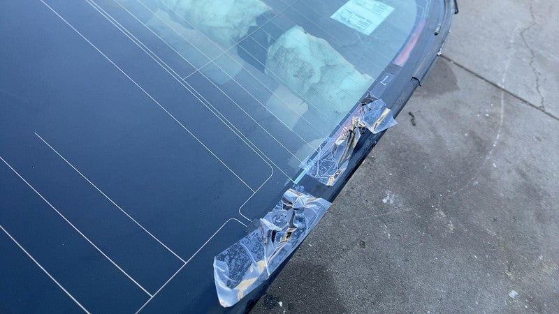 ⭕ 21-23 Model 3 M3 Rear Trunk Panoramic Backlite Glass Back Section 14