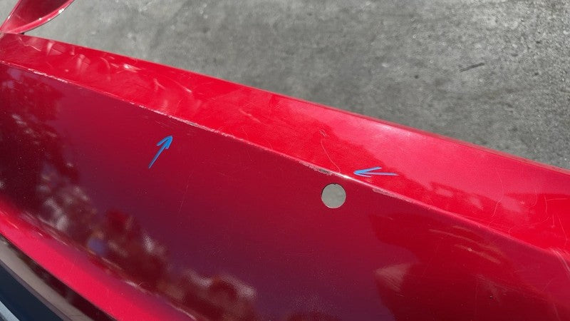 ⭕ 2017-2022 Tesla Model 3 Rear Bumper Cover w/ Park Sensor & Harness Red - PPMR