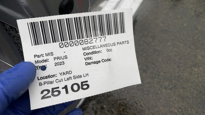 ⭕ 2023-2024 Toyota Prius Driver Side B-Pillar Structural Frame Cutout 