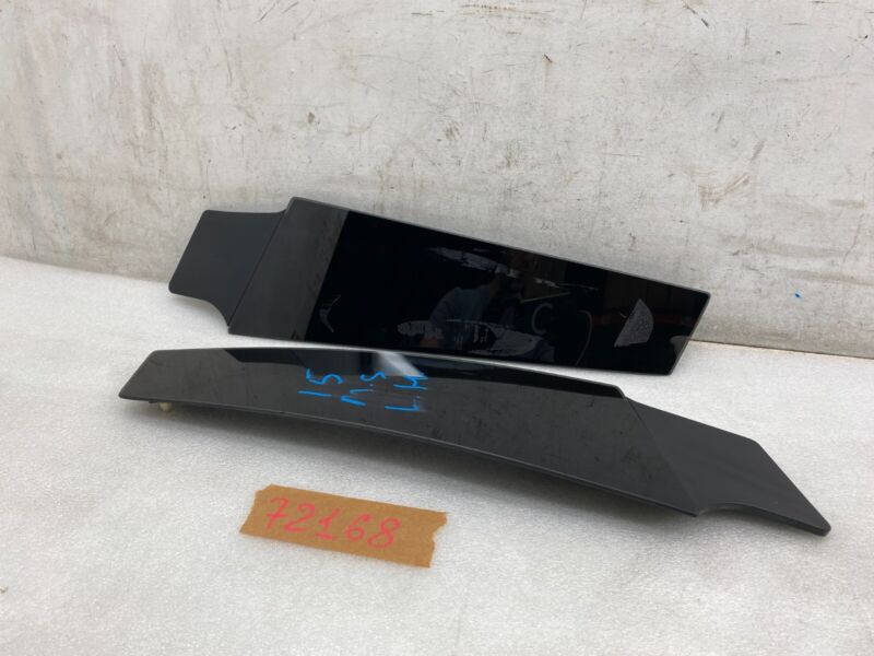 14941 ⭕ 2012-2015 Tesla Model S Left & Right Side B-Pillar Molding Applique Glass Trim
