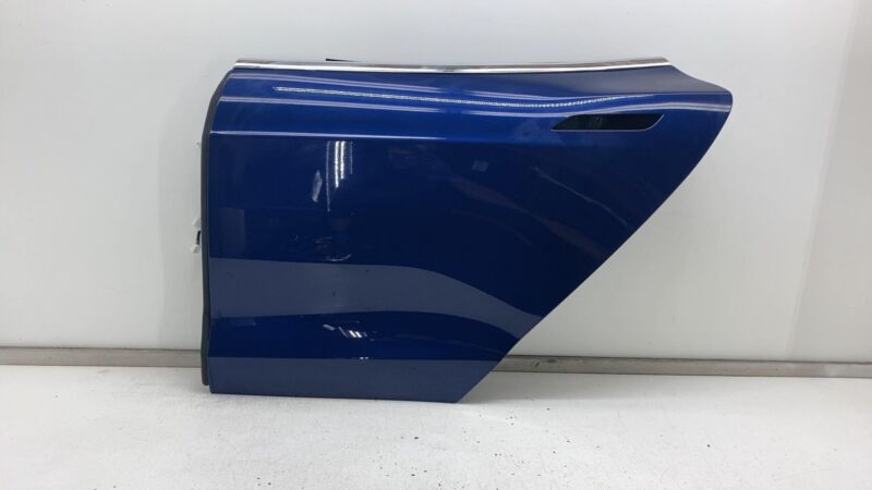 2012-2015 Tesla Model S MS Rear Driver Side Door Shell Panel Left LH Blue - PPSB