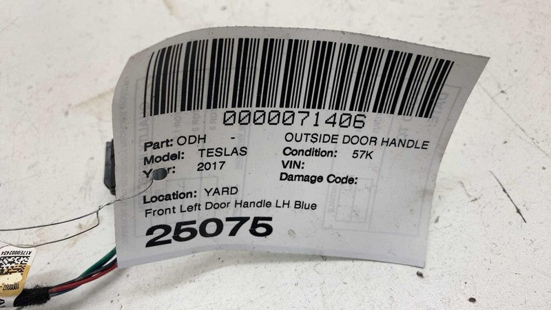 ⭕ 2016 2017 Model S Front Left Exterior Door Handle Outer Blue PPSB 10