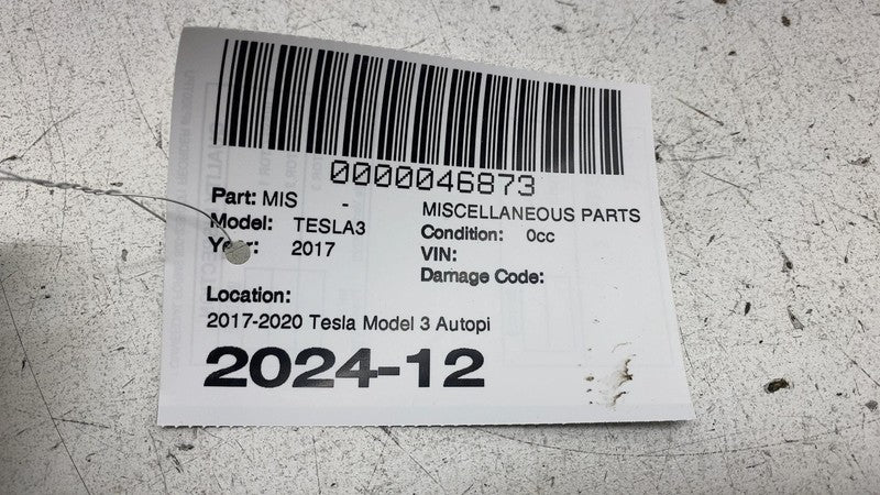 1098054 00 A 2017-2020 Tesla Model 3 Autopilot Media Control Module MCU / ADAS Computer Assy