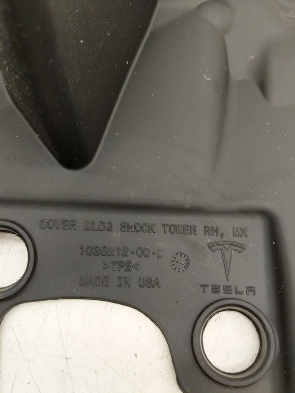 1036212-00-D ⭕16-20 Model X Front Passenger Side Shock Tower Cover Molding Right 1036212-00-D