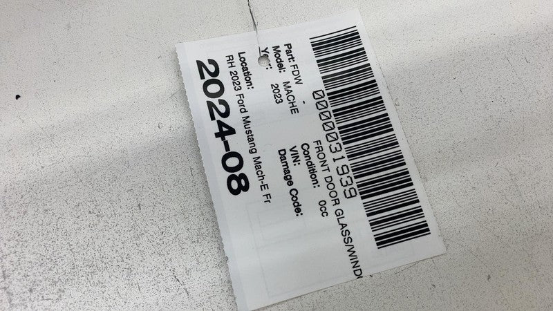 LJ8B-R21410-AC ⭕ 2023 Ford Mustang Mach-E Front Passenger Side Glass Door Window Right Assembly