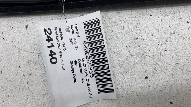 ⭕ 17-20 Maserati Levante Front Left Door Window Inner Weatherstrip Rub