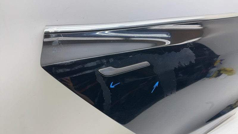 ⭕ 2017-2020 Tesla Model 3 Rear Passenger Side Door Shell Panel Right Black PBSB
