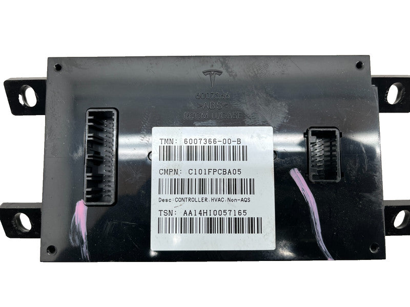 6007366 00 B ⭕ 12-20 Model S X A/C Heater Climate Control HVAC Controller Module 6007366-00-B