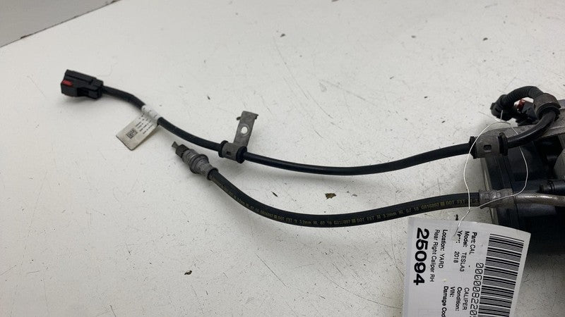 ⭕ 2017-2025 Tesla Model 3 Rear Right Caliper + Brake Hose Line BASE 10