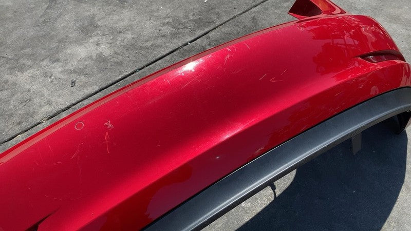 ⭕ 2017-2022 Tesla Model 3 Rear Bumper Cover w/ Park Sensor & Harness Red - PPMR