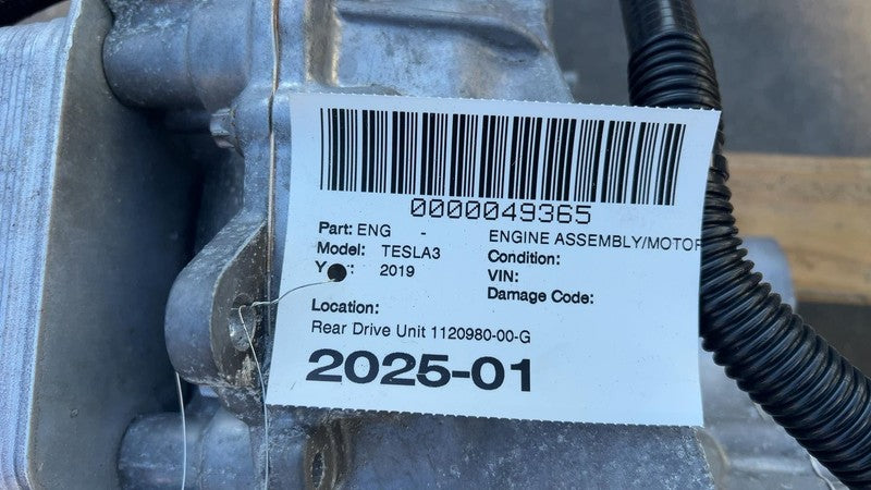 1120980 00 G ⭕ 2017-2023 Tesla Model 3 M3 Electric Engine Rear Drive Unit 3DU