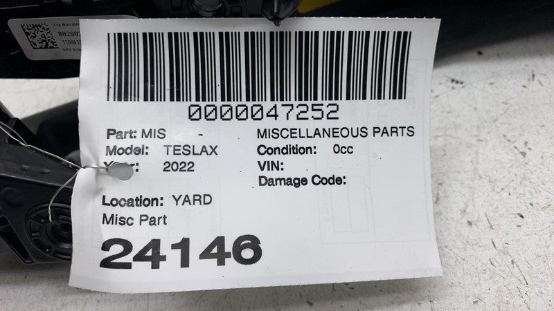 110841786G ⭕ 2016-2023 Tesla Model X PAIR Front Left & Right Sun Visor Black Sunvisor Assy