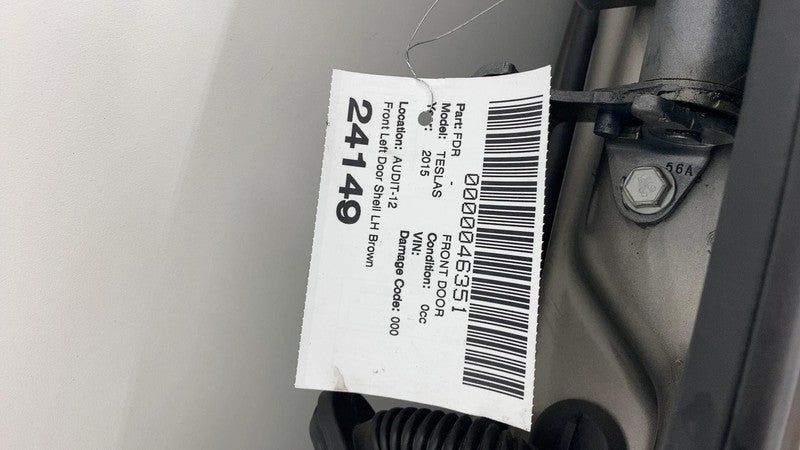 2012-2015 Tesla Model S MS Front Driver Side Door Shell Panel Left LH 