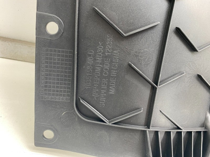 1035158 00 D 2016-2020 Tesla Model X MX Front Bumper Underbody Lower Guard Splash Aero Shield