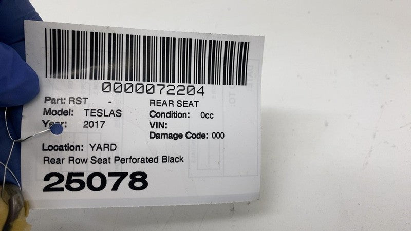 ⭕ 16-20 Tesla Model S Rear 2nd Row Upper & Lower Cushion Seat Perforat