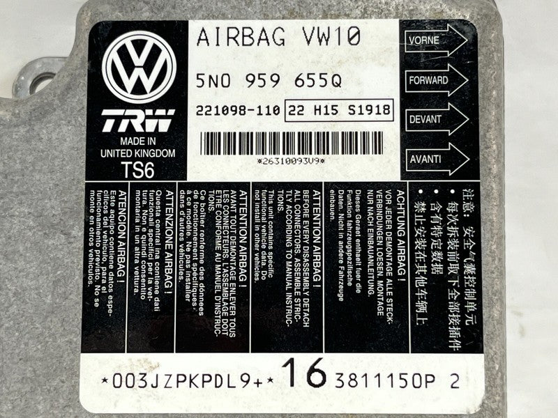5N0959655Q ⭕ 2009-2012 Volkswagen Passat CC Tiguan SRS Control Module Unit 5N0959655Q OEM